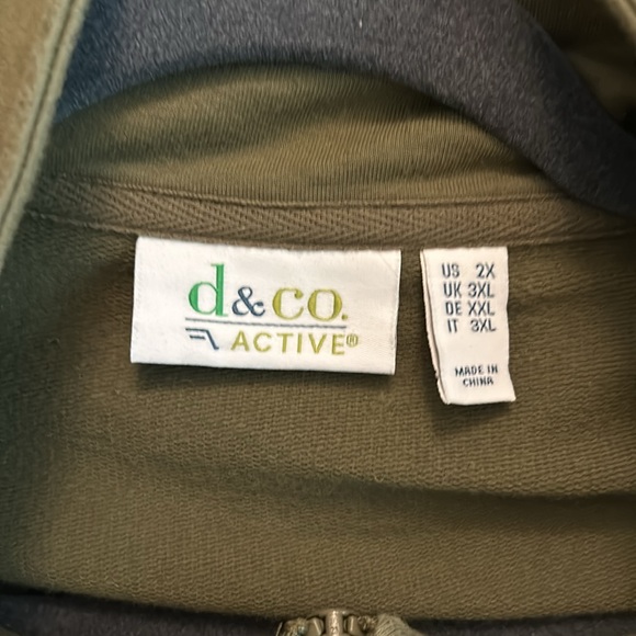 2X d & co active long zip up jacket - Picture 3 of 5